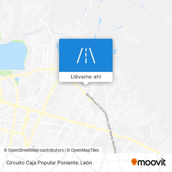 Mapa de Circuito Caja Popular Poniente