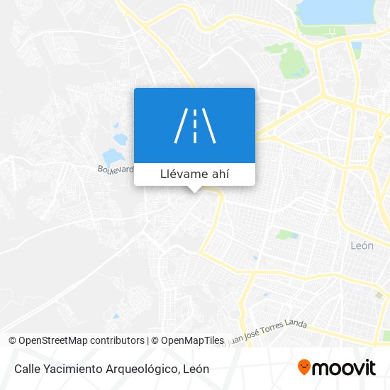 Mapa de Calle Yacimiento Arqueológico