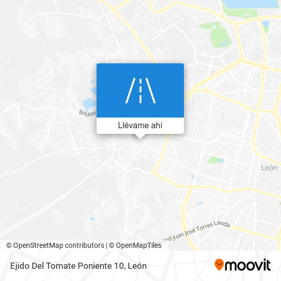 Mapa de Ejido Del Tomate Poniente 10