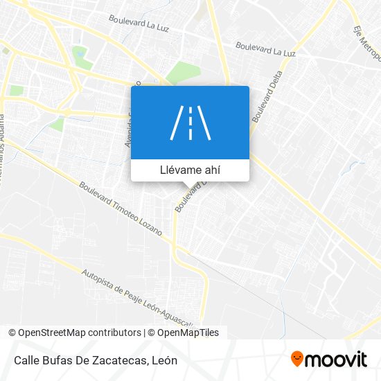 Mapa de Calle Bufas De Zacatecas