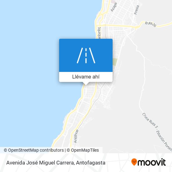 Mapa de Avenida José Miguel Carrera