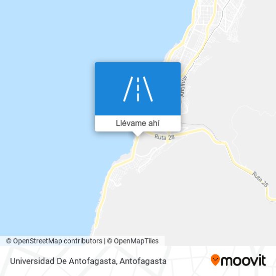 Mapa de Universidad De Antofagasta