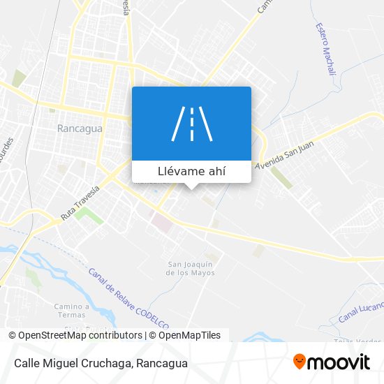 Mapa de Calle Miguel Cruchaga