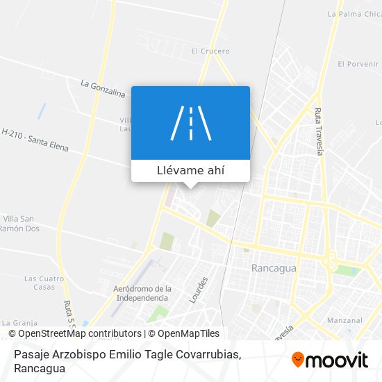 Mapa de Pasaje Arzobispo Emilio Tagle Covarrubias