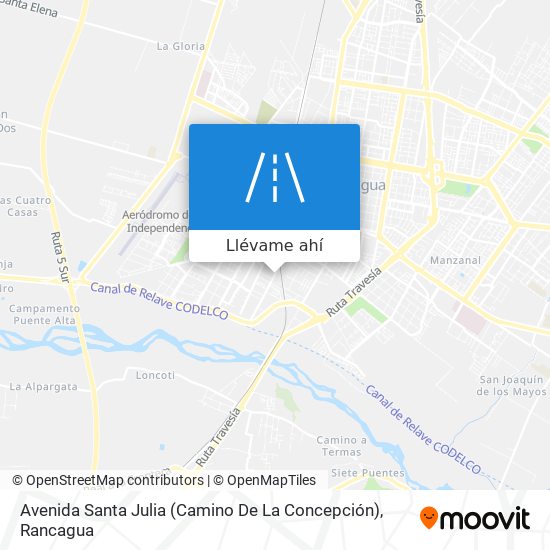 Mapa de Avenida Santa Julia (Camino De La Concepción)