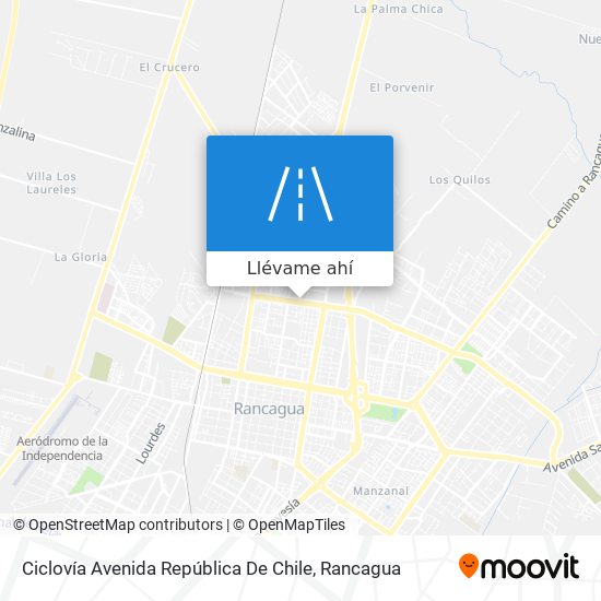 Mapa de Ciclovía Avenida República De Chile