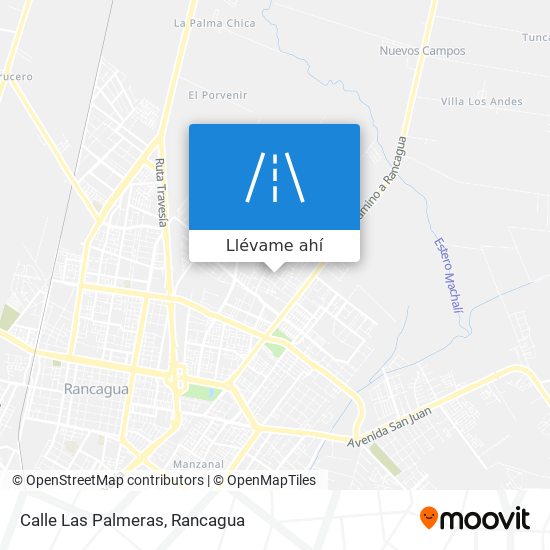 Mapa de Calle Las Palmeras