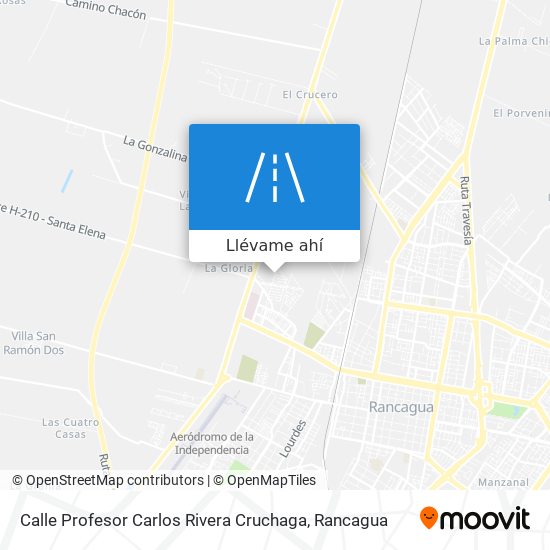 Mapa de Calle Profesor Carlos Rivera Cruchaga