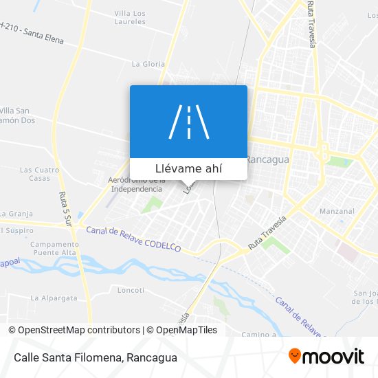 Mapa de Calle Santa Filomena