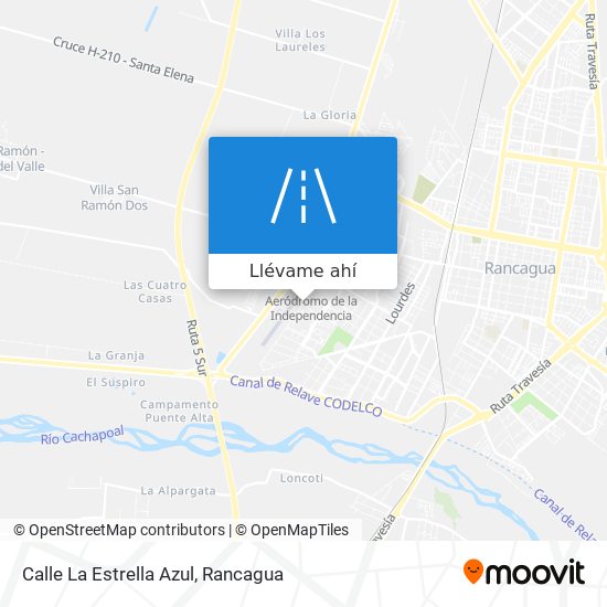 Mapa de Calle La Estrella Azul