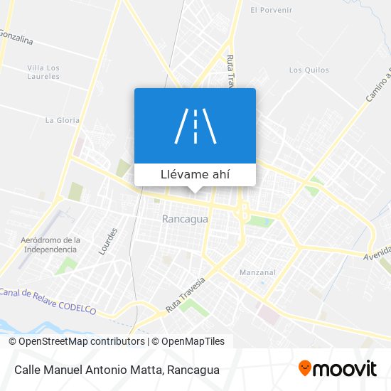 Mapa de Calle Manuel Antonio Matta