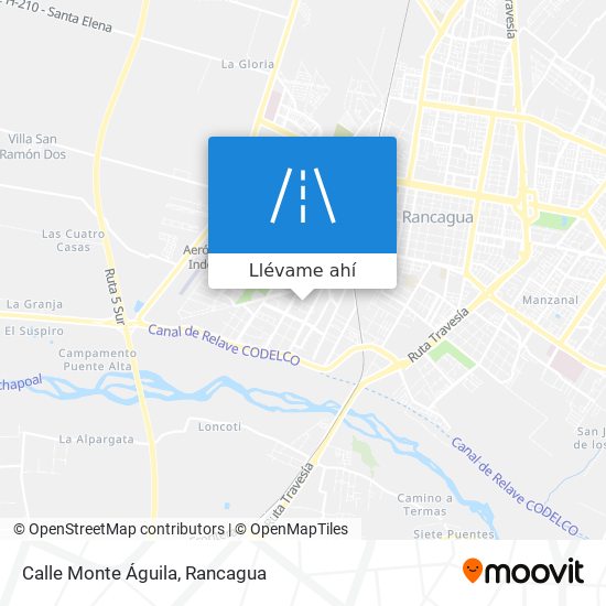 Mapa de Calle Monte Águila