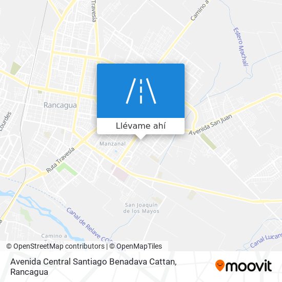 Mapa de Avenida Central Santiago Benadava Cattan