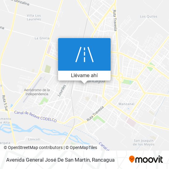 Mapa de Avenida General José De San Martín