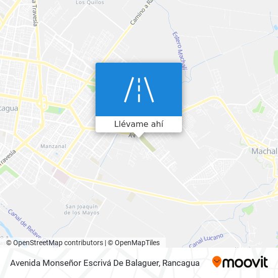 Mapa de Avenida Monseñor Escrivá De Balaguer