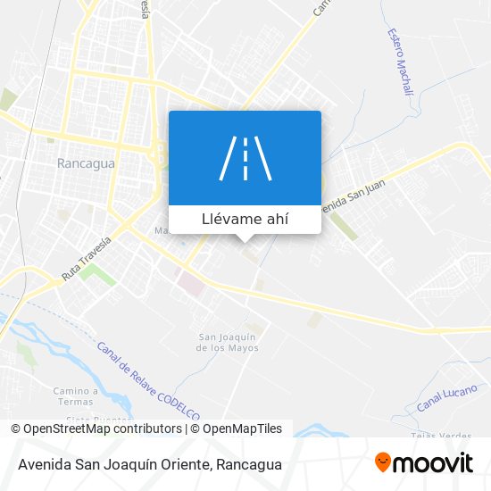 Mapa de Avenida San Joaquín Oriente