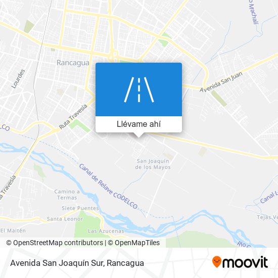 Mapa de Avenida San Joaquín Sur