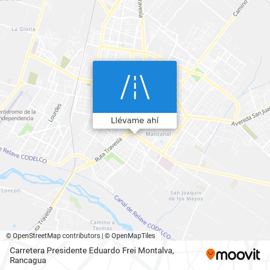 Mapa de Carretera Presidente Eduardo Frei Montalva