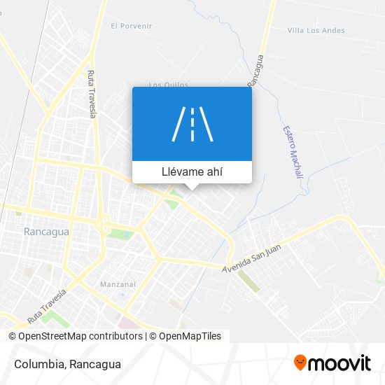 Mapa de Columbia