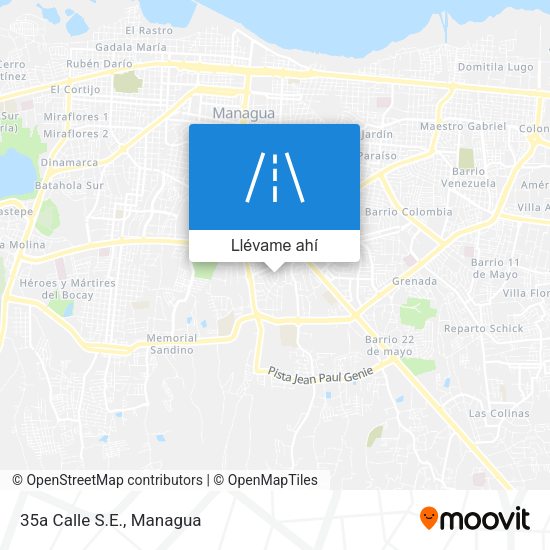 Mapa de 35a Calle S.E.