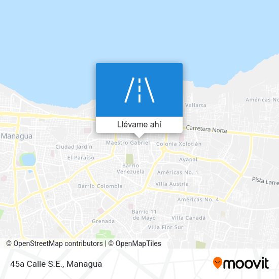 Mapa de 45a Calle S.E.