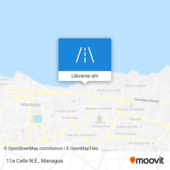 Mapa de 11a Calle N.E.