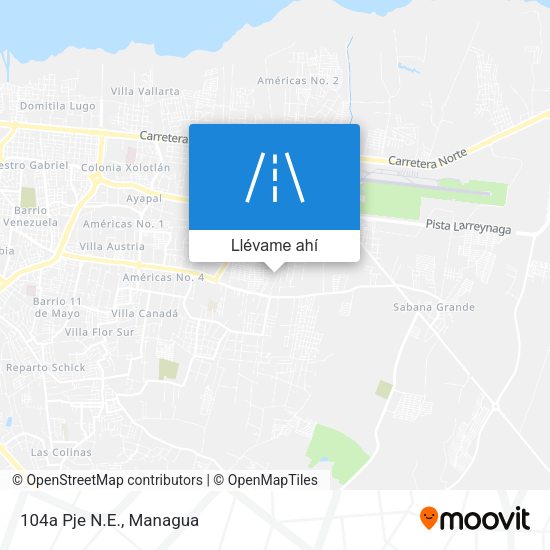 Mapa de 104a Pje N.E.