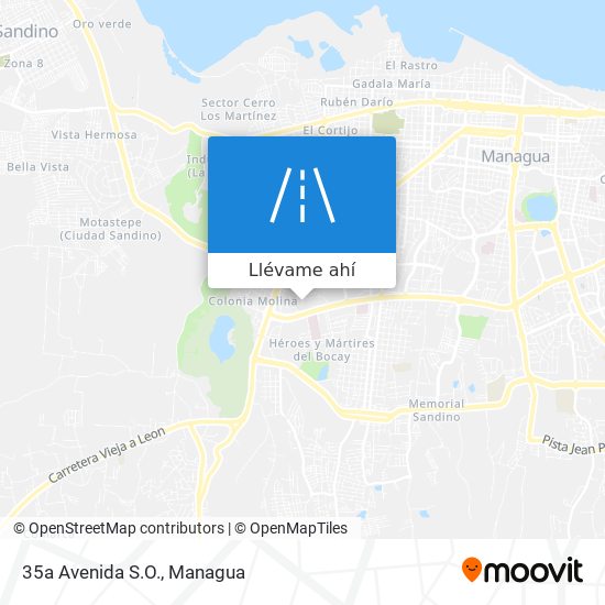 Mapa de 35a Avenida S.O.