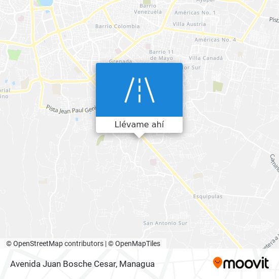 Mapa de Avenida Juan Bosche Cesar