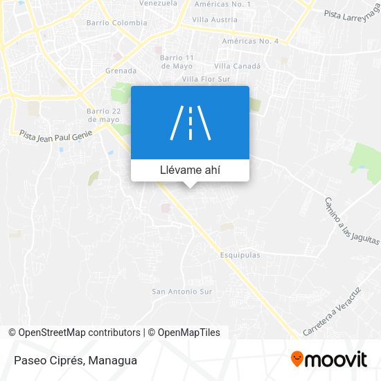 Mapa de Paseo Ciprés