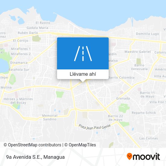Mapa de 9a Avenida S.E.