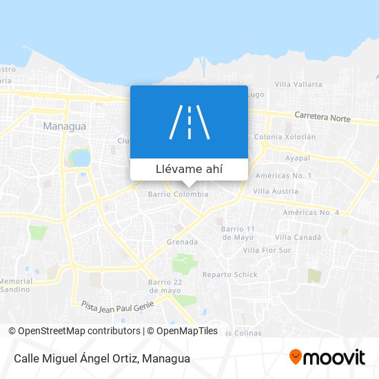Mapa de Calle Miguel Ángel Ortiz