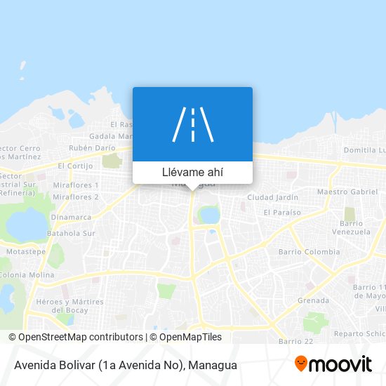 Mapa de Avenida Bolivar (1a Avenida No)