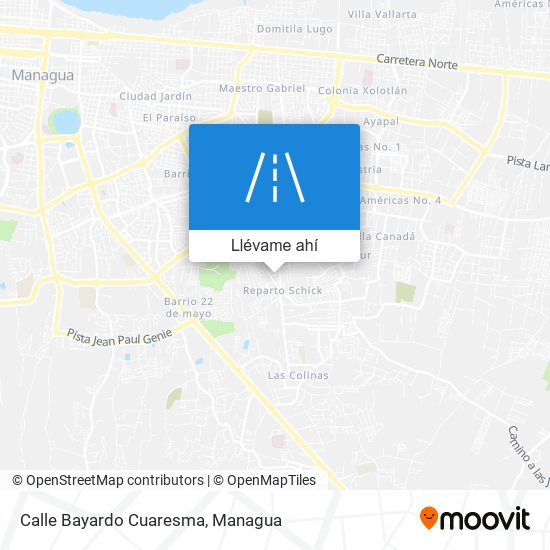 Mapa de Calle Bayardo Cuaresma