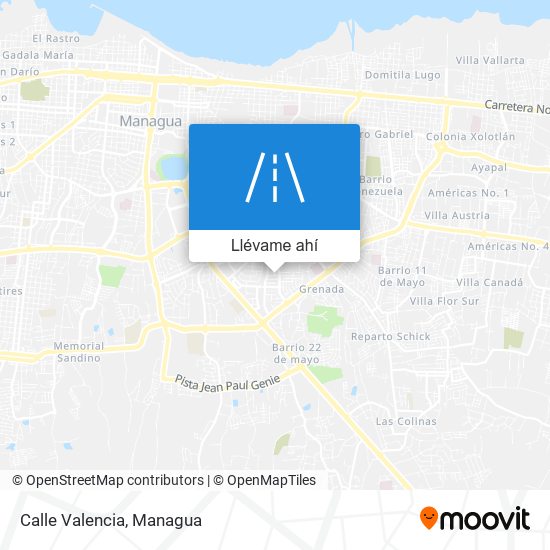 Mapa de Calle Valencia