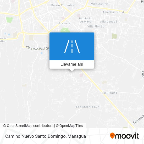 Mapa de Camino Nuevo Santo Domingo