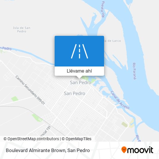 Mapa de Boulevard Almirante Brown