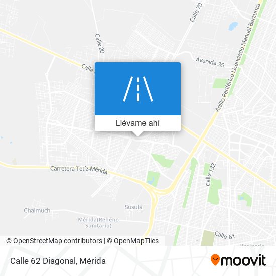 Mapa de Calle 62 Diagonal
