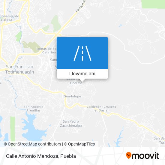 Mapa de Calle Antonio Mendoza