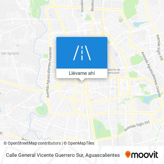 Mapa de Calle General Vicente Guerrero Sur