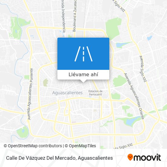 Mapa de Calle De Vázquez Del Mercado