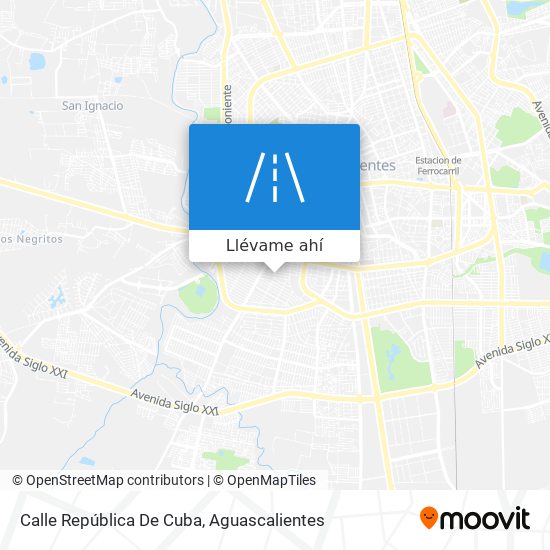 Mapa de Calle República De Cuba