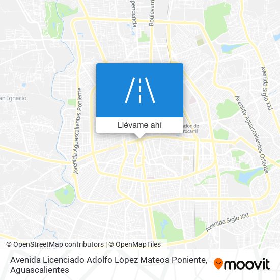 Mapa de Avenida Licenciado Adolfo López Mateos Poniente