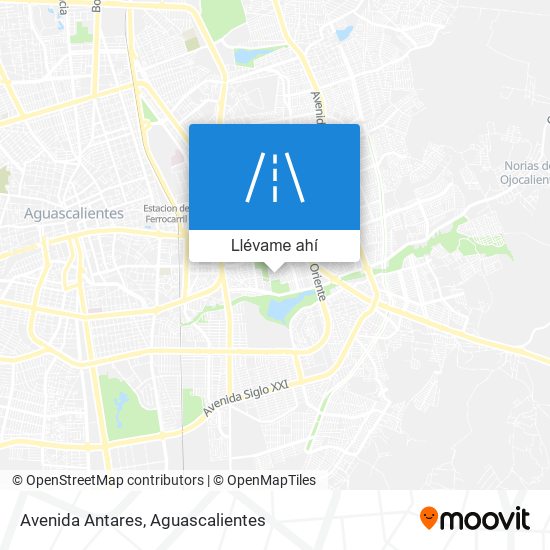 Mapa de Avenida Antares