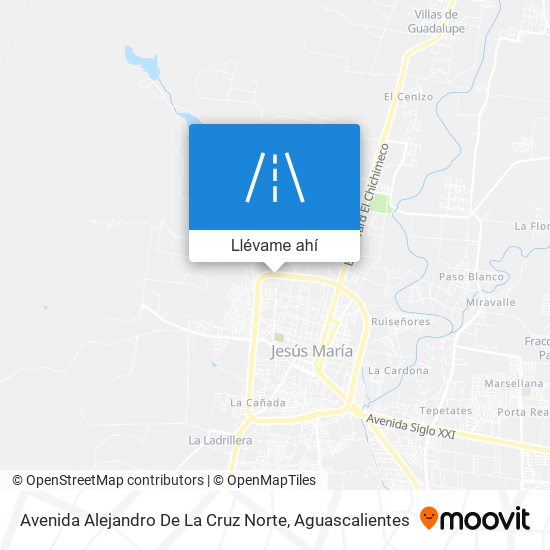Mapa de Avenida Alejandro De La Cruz Norte