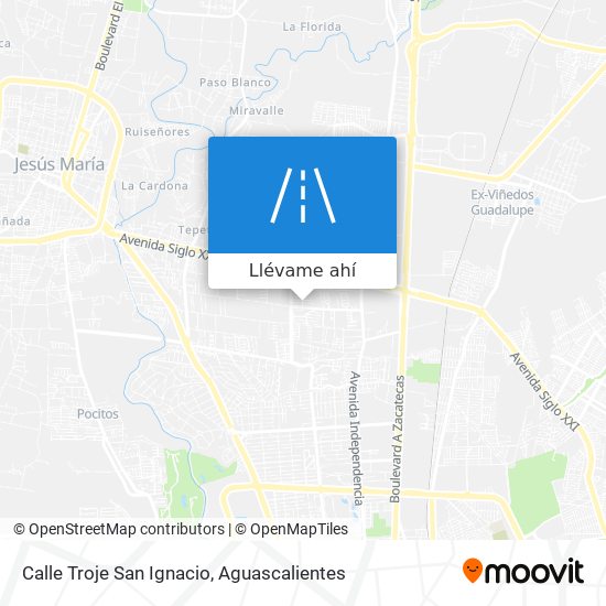 Mapa de Calle Troje San Ignacio