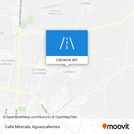 Mapa de Calle Mexcala