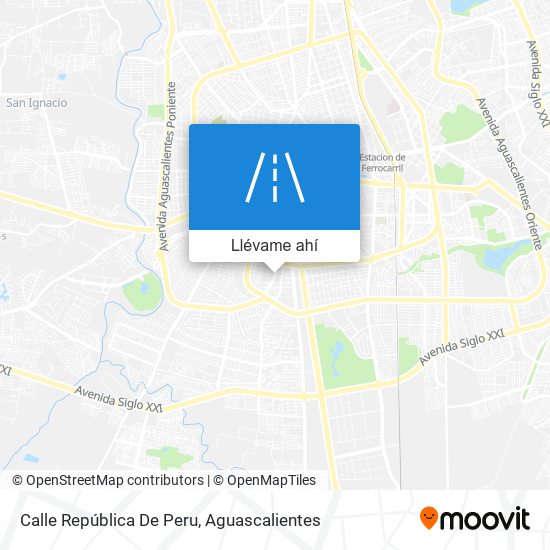 Mapa de Calle República De Peru