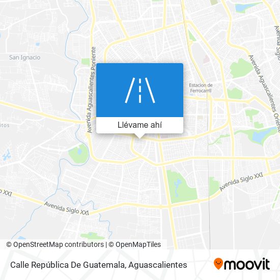 Mapa de Calle República De Guatemala