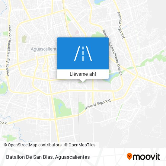 Mapa de Batallon De San Blas